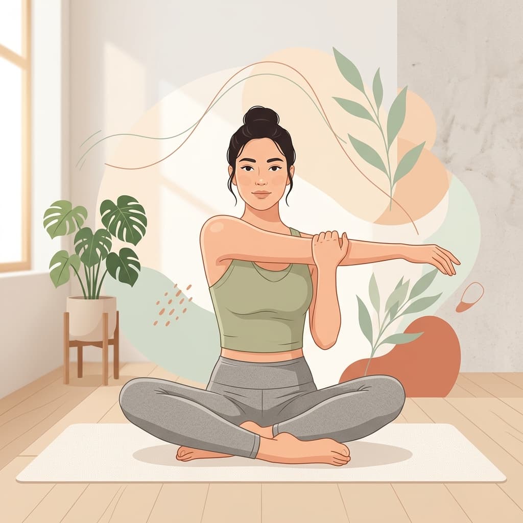 Person managing chronic pain through guided movement and physiotherapy